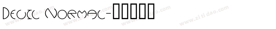 Devil Normal字体转换
